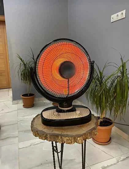 Vantilatör Tipi Tasarruflu Süper Isı Elektrikli Seramik Güneş Karbon Isıtıcı 1200W