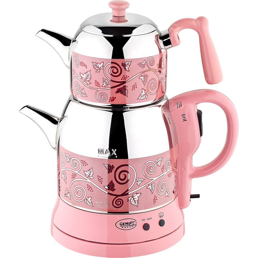 Özkent K-661 Menekşe Desenli Çay Keyfi Çelik Çay Makinesi