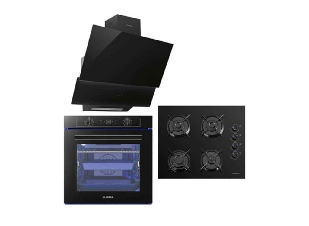 LUXELL PLATINIUM DİJİTAL KUMANDALI ANKASTRE SET SİYAH