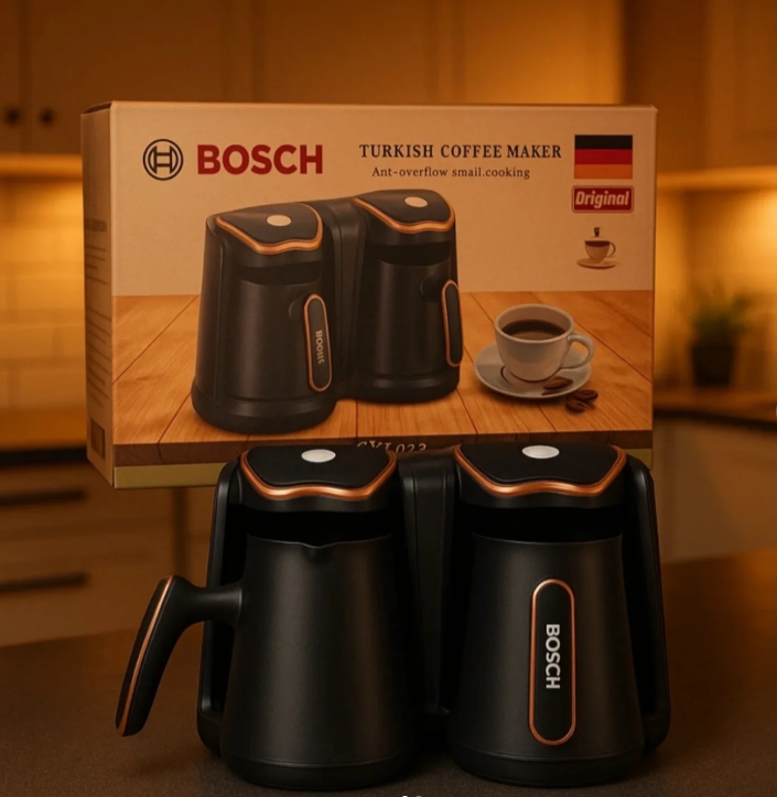 Bosch Türk Kahvesi Makinesi 8 Fincan kapasiteli Çift Hazneli