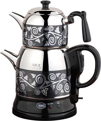 Özkent K-661 Menekşe Desenli Çay Keyfi Çelik Çay Makinesi
